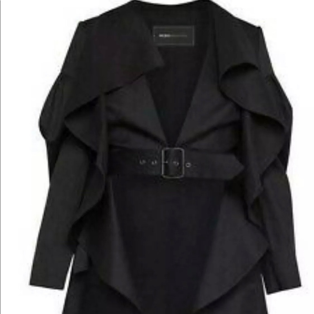 BCBG Max Azria Women’s High Low Trench Jacket